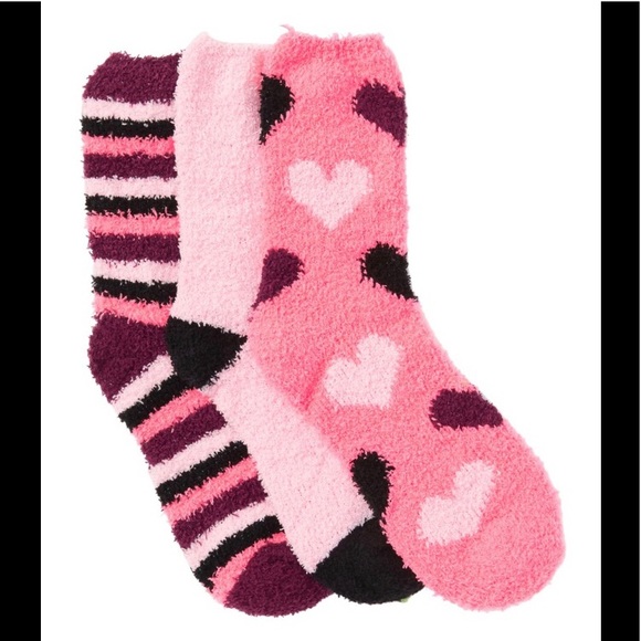 Betsey Johnson Accessories - Betsey Johnson: Hearts & Stripes Cozy Boxed Socks